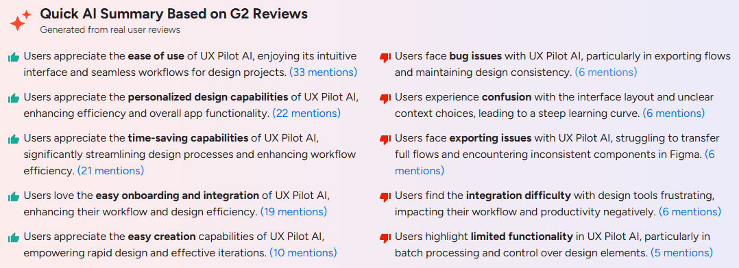UX Pilot pros and cons based on user reviews