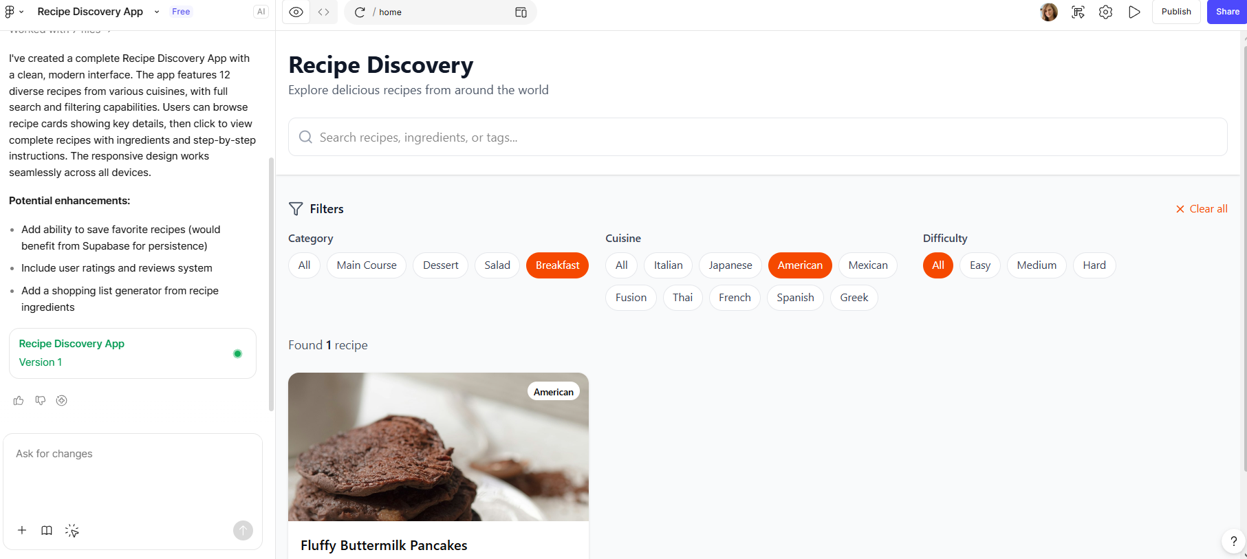 Figma AI tool - Make - works on UX designers Figma component library
