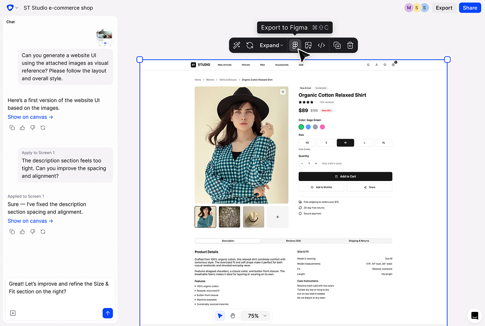 Flowstep - the best AI tool for UI design