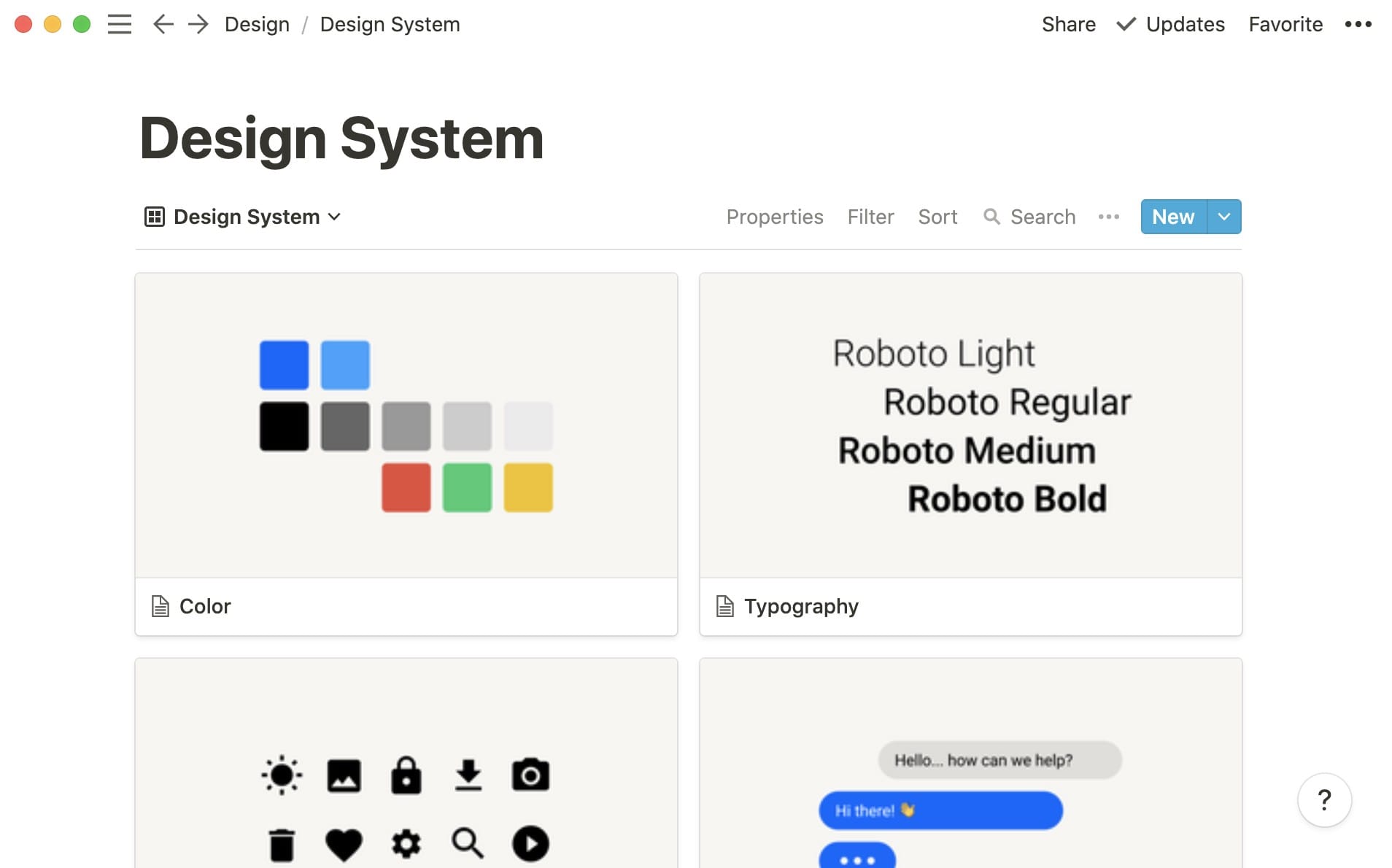 Notion gives you a single workspace to use for design projects