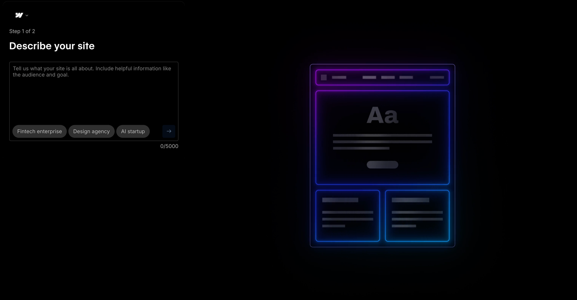 Webflow visual web development platform showing responsive site builder with CMS and interactions