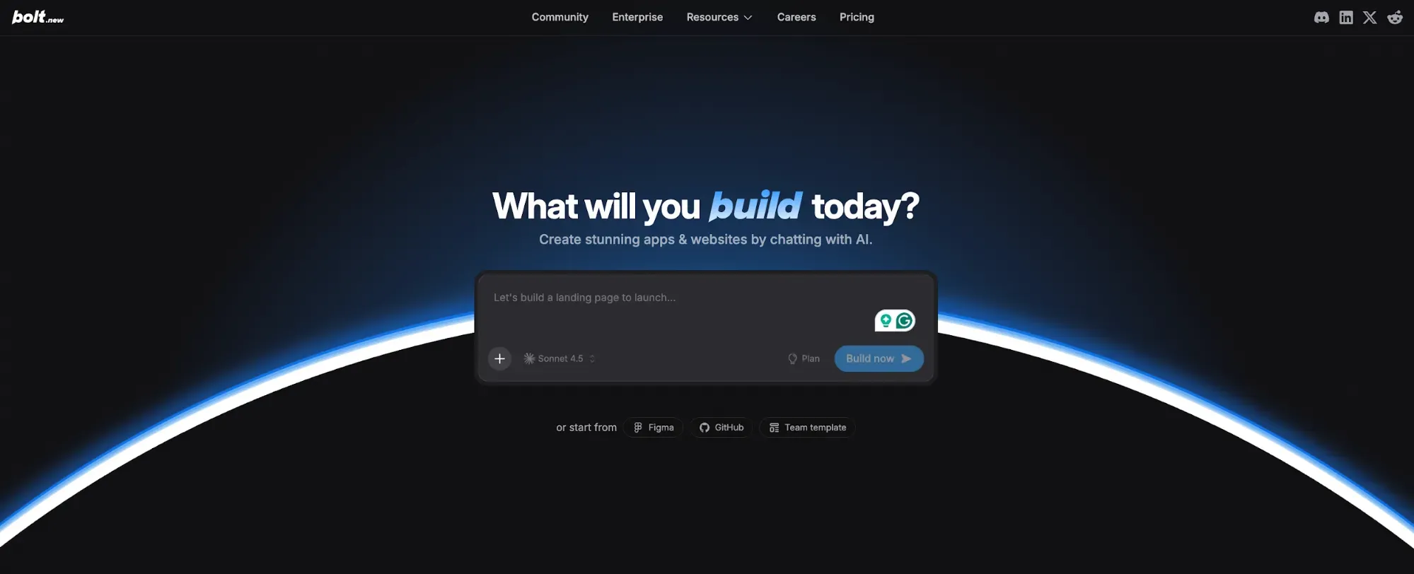 Bolt.new AI full-stack app builder - Uizard alternative