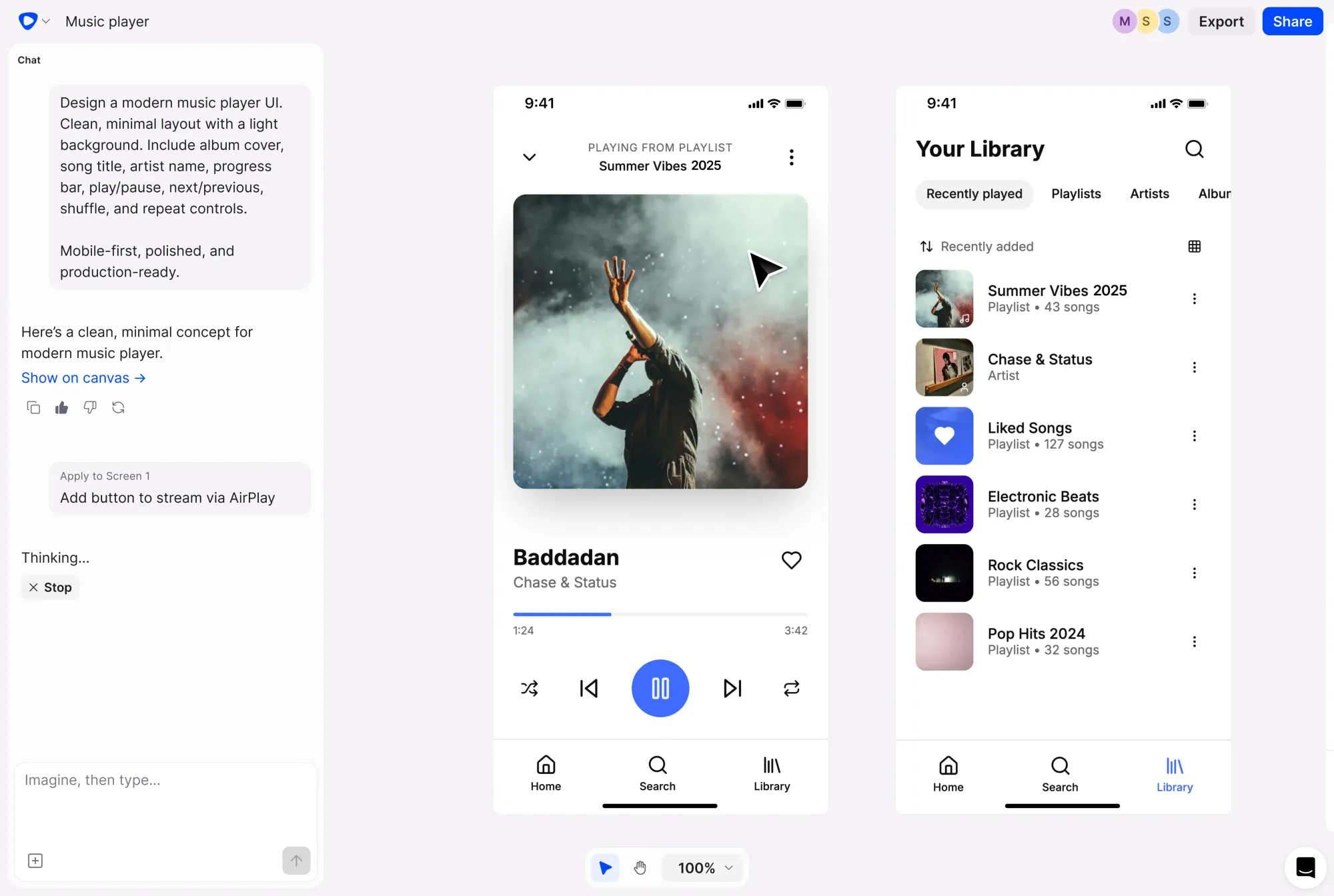 Flowstep helps overcome design challenges by producing production-ready screens from your design prompts