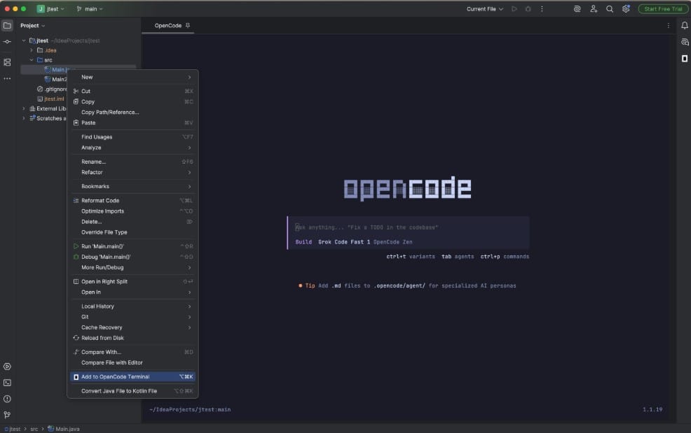 OpenCode AI assistant requires users to have some coding experience