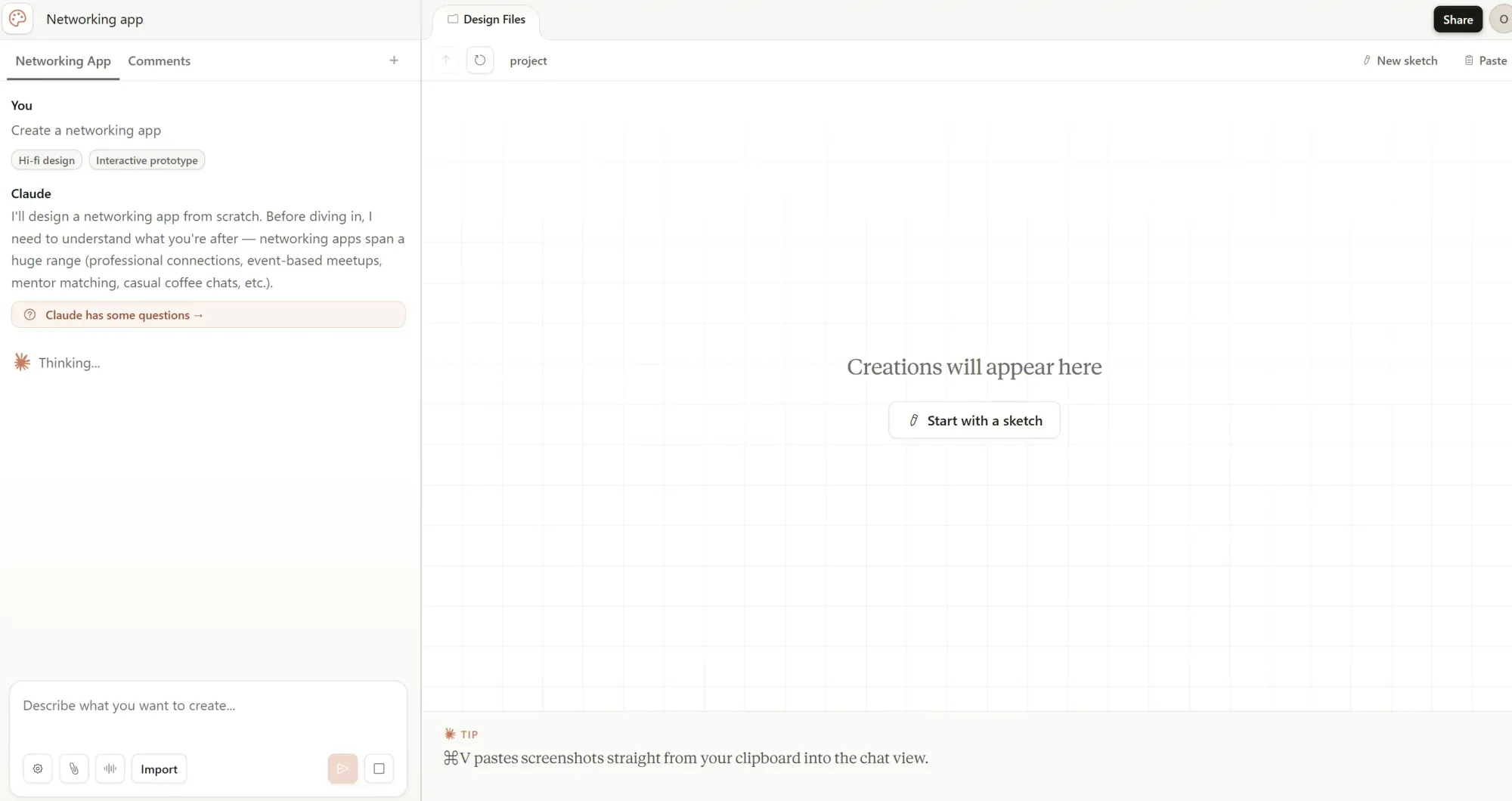 Claude Design interface is cleaner than some other tools product managers use