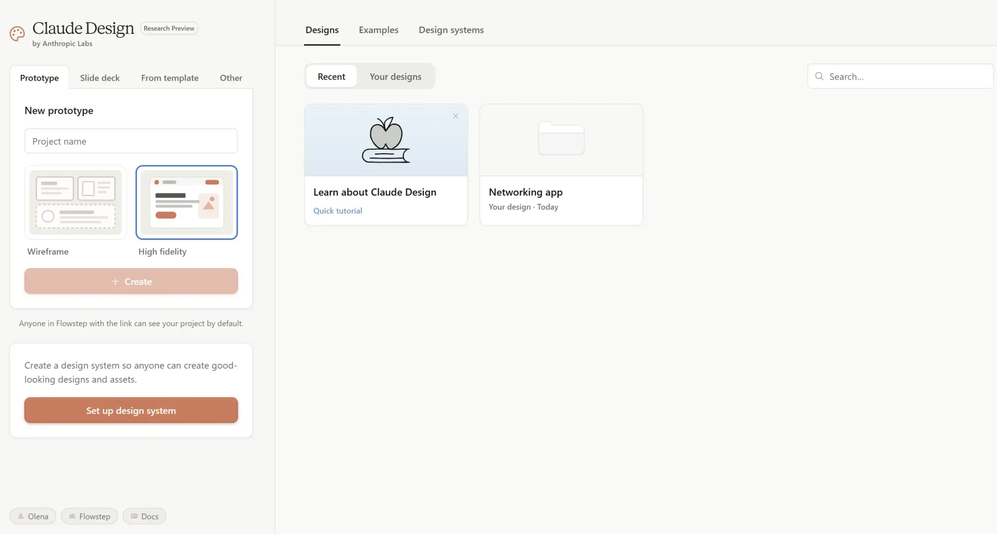 Claude Design review: UI screenshot image showing palette icon logo