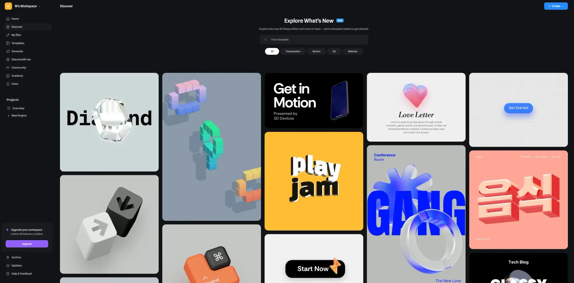 Spline AI 3D browser-based interactive web design