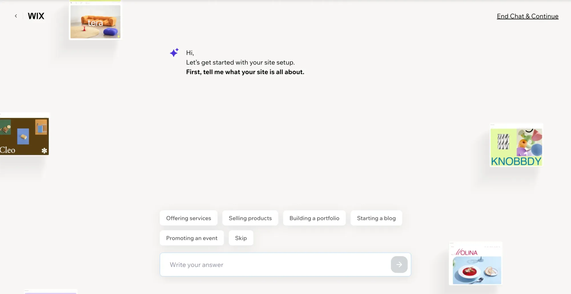 Wix website builder editor interface with drag and drop layouts