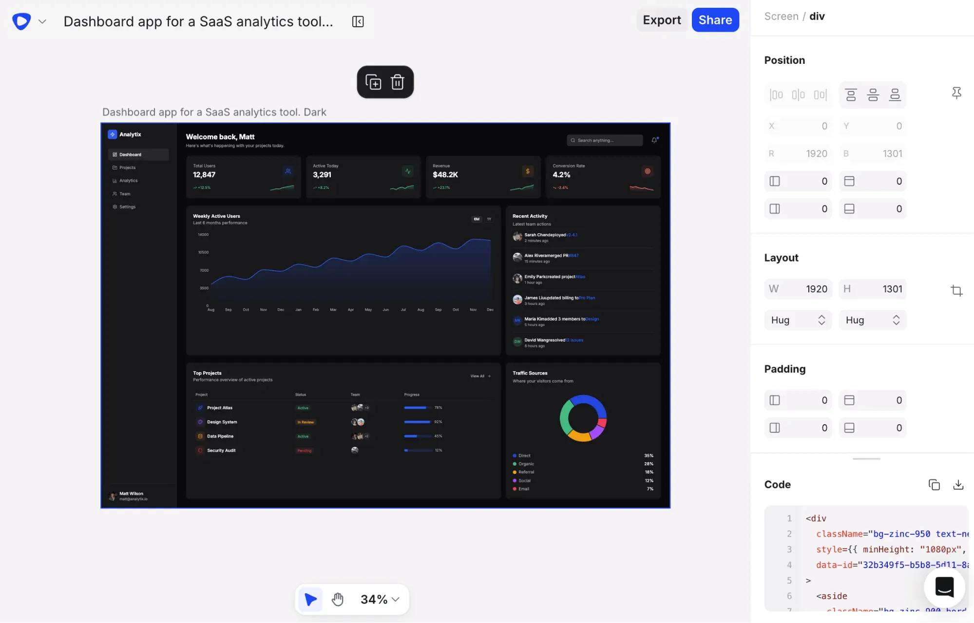 Flowstep - one of the best frontend development tools for making polished UI and interactive prototypes
