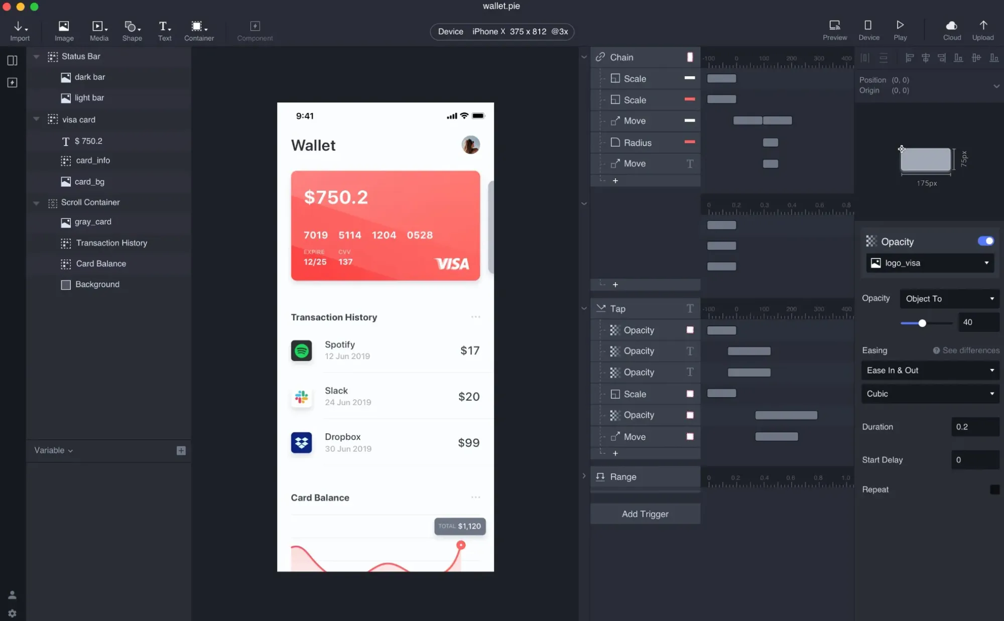 ProtoPie has tools for advanced prototyping, helping make more polished finished products before user tests