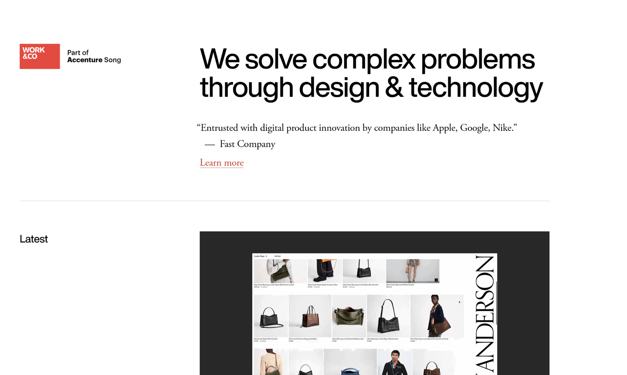 Work & Co design agency