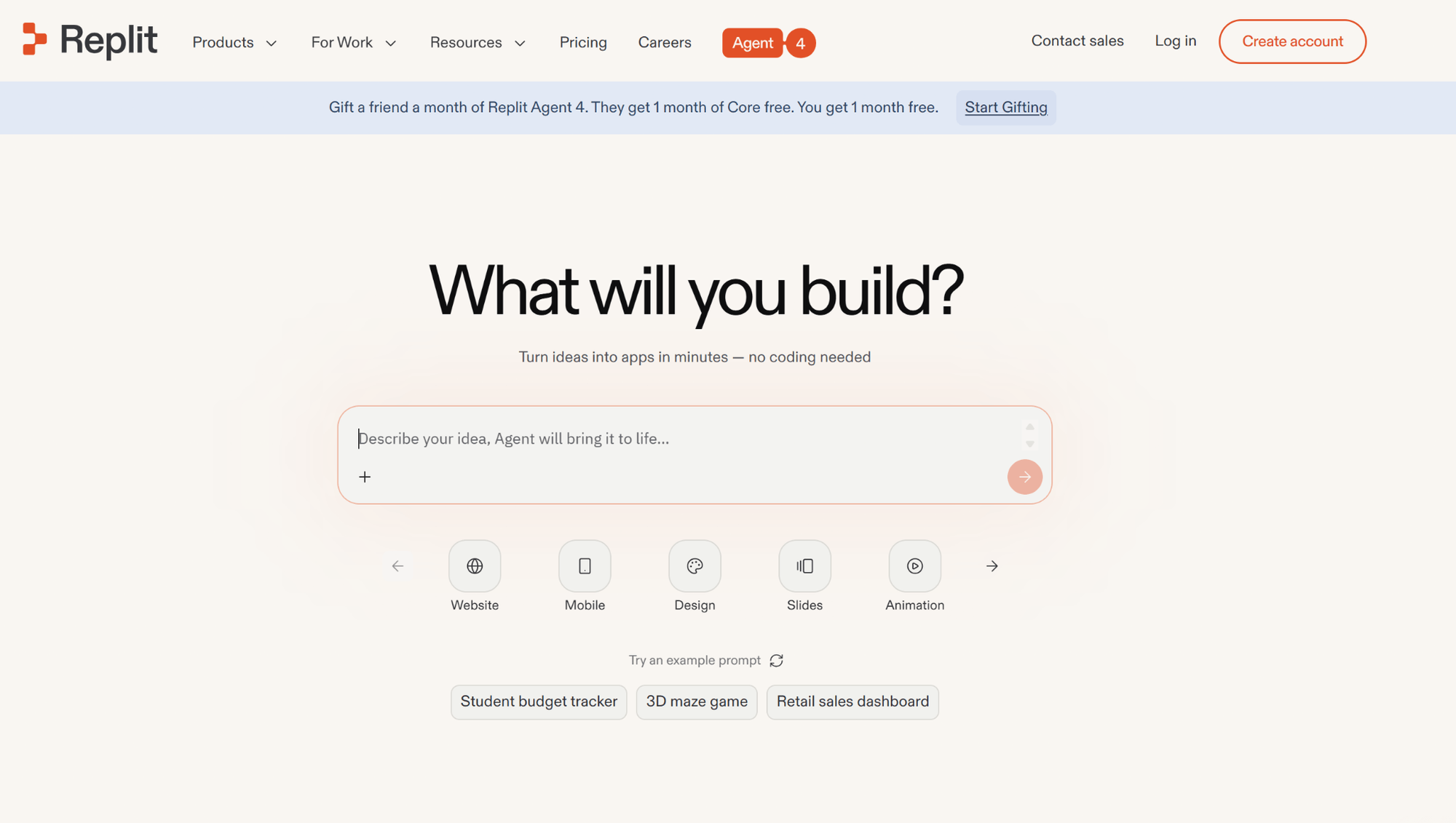 Replit app generator