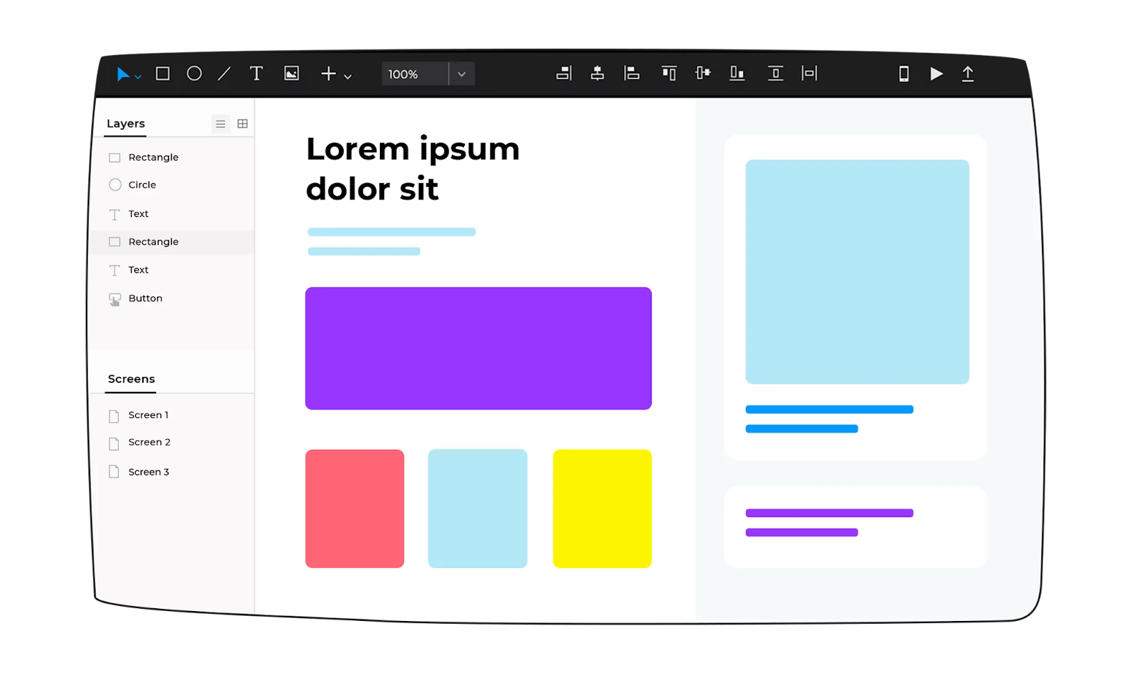 Justinmind wireframing tool