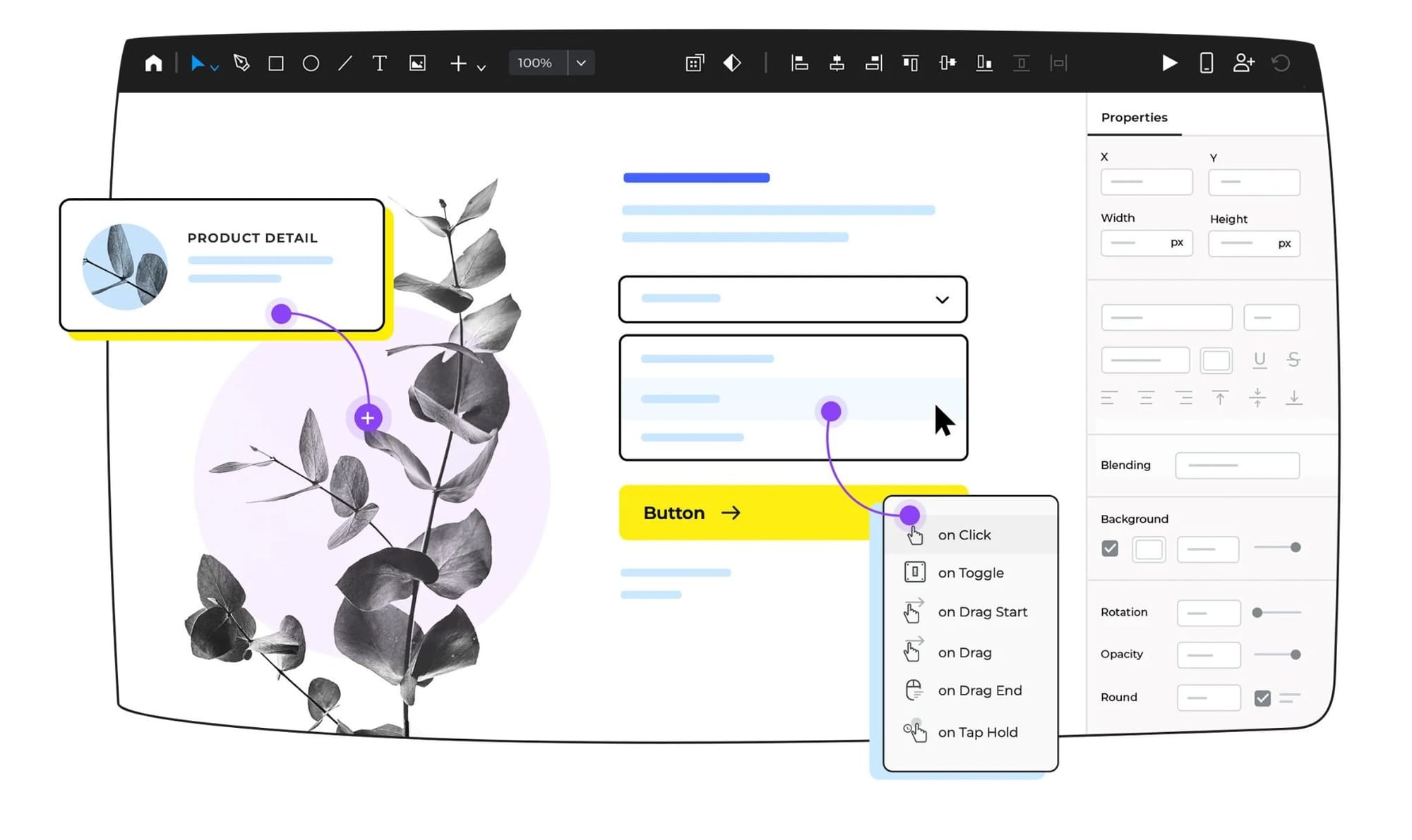 Justinmind prototyping tool have high-fidelity interactive prototypes and UI libraries