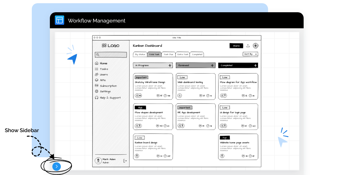 MockFlow creates wireframes