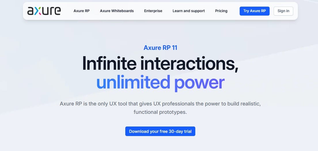 Axure RP is the best mockup tool for advanced interactive prototyping with conditional logic