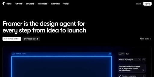 Framer is a great AI tool for creating responsive versions of your mockup