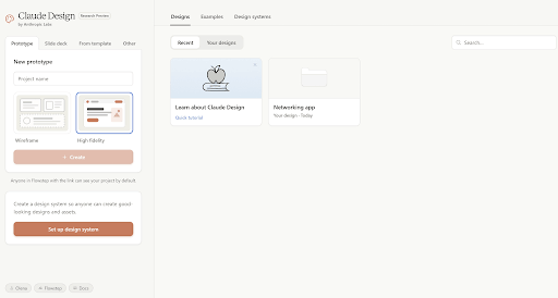 Claude Design is another AI tool best for designers with just a prompt