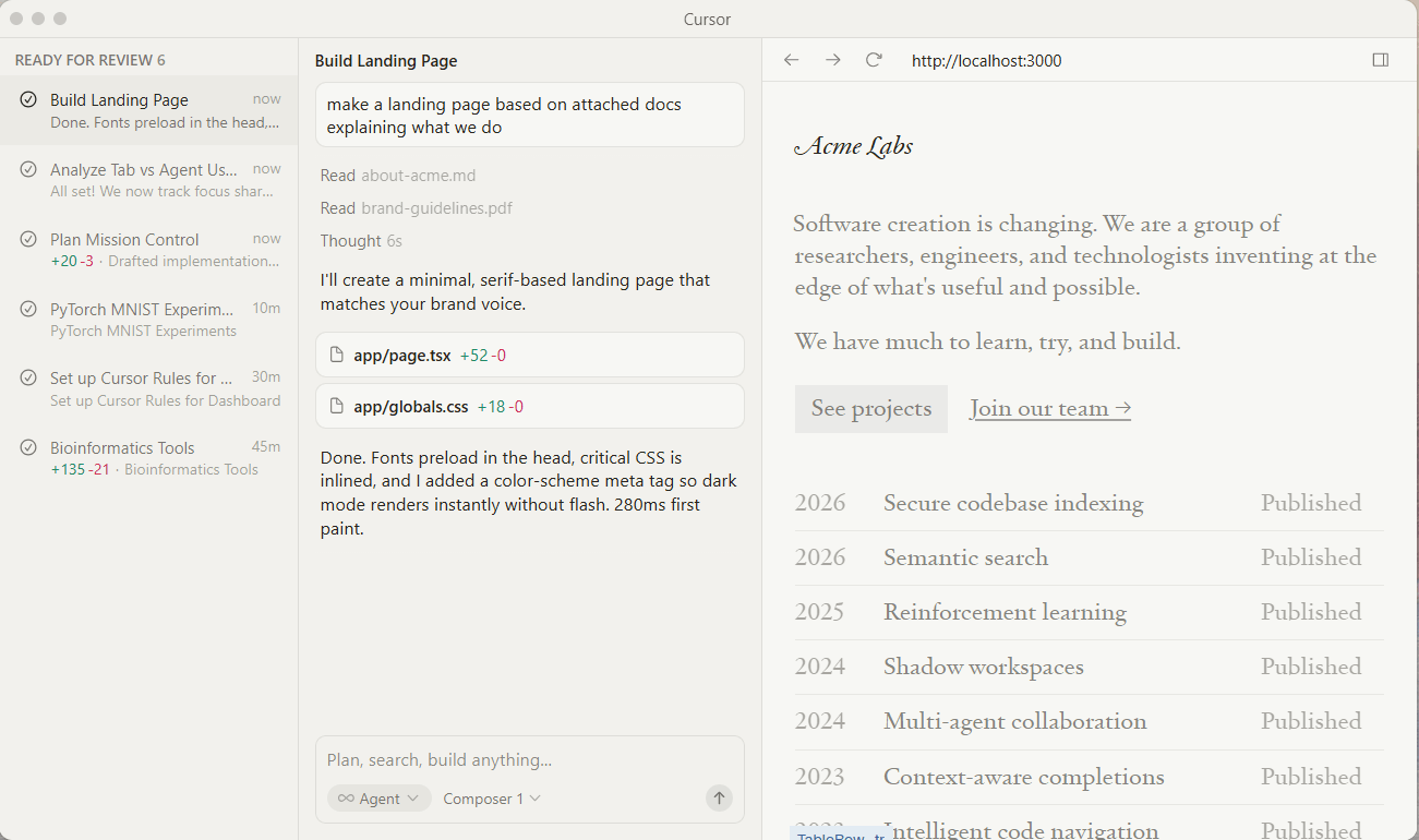 Cursor can turn a Figma design to a working codebase