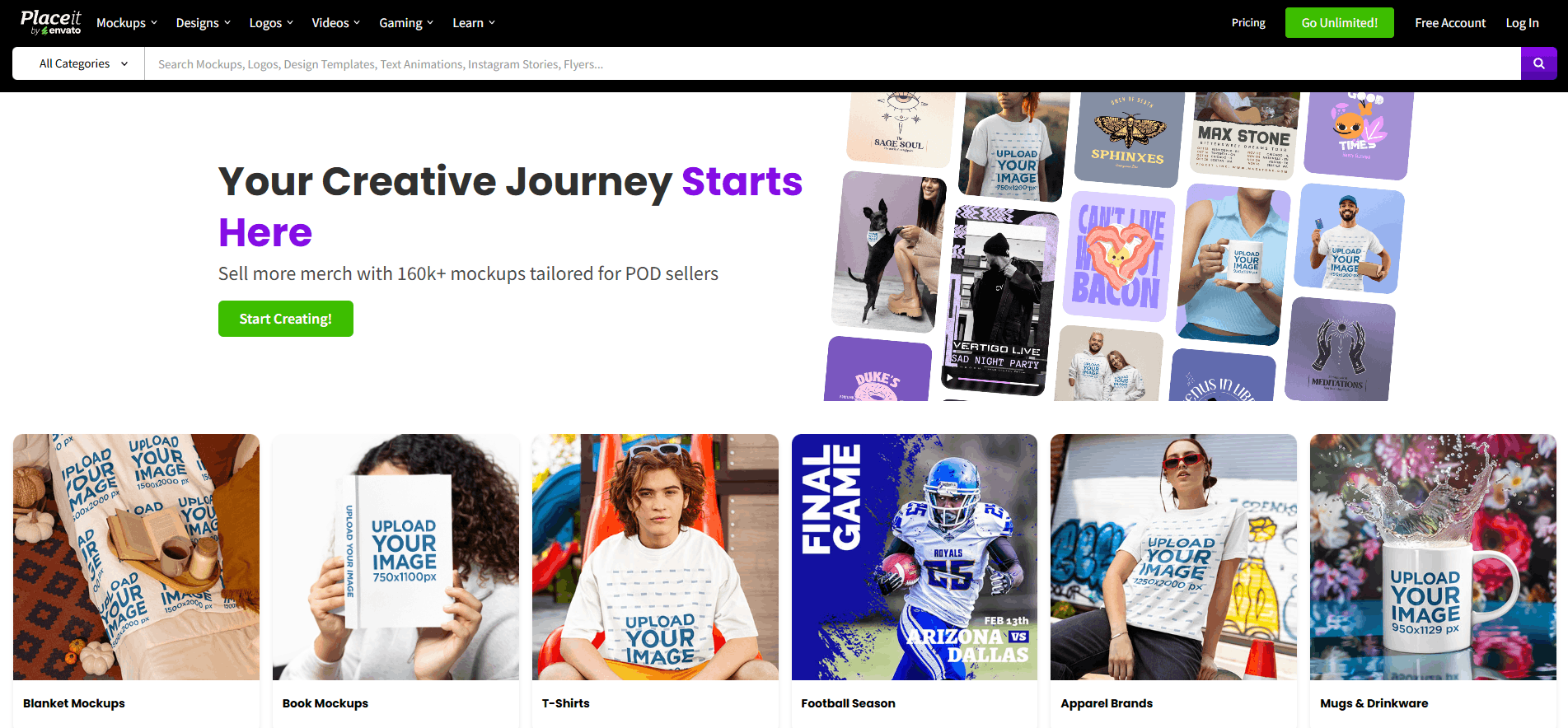 Placeit is the best mockup tool for instant apparel and device mockups