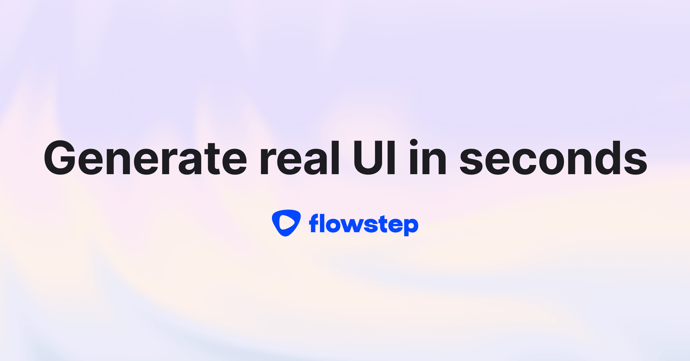 Flowstep canvas showing multi-screen UI generation